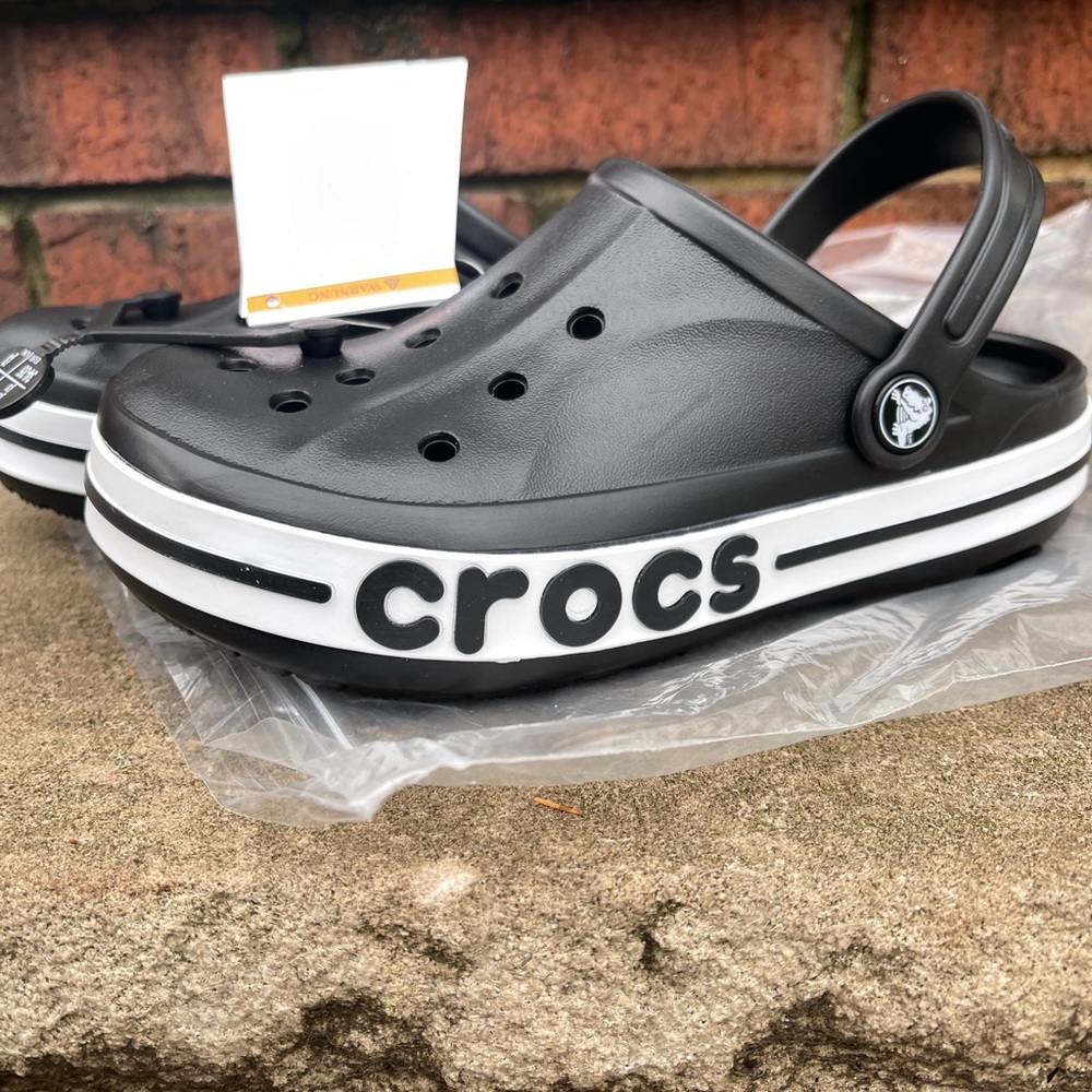 New Crocs Kids’ Bayaband Clog Classic Black - Picture 3 of 16